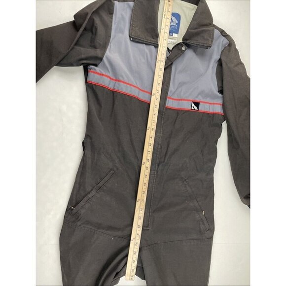 Serac Snow/Ski Suit One Piece Men’s 40 Zip Front Poly Blend Vintage USA Black - Picture 3 of 13